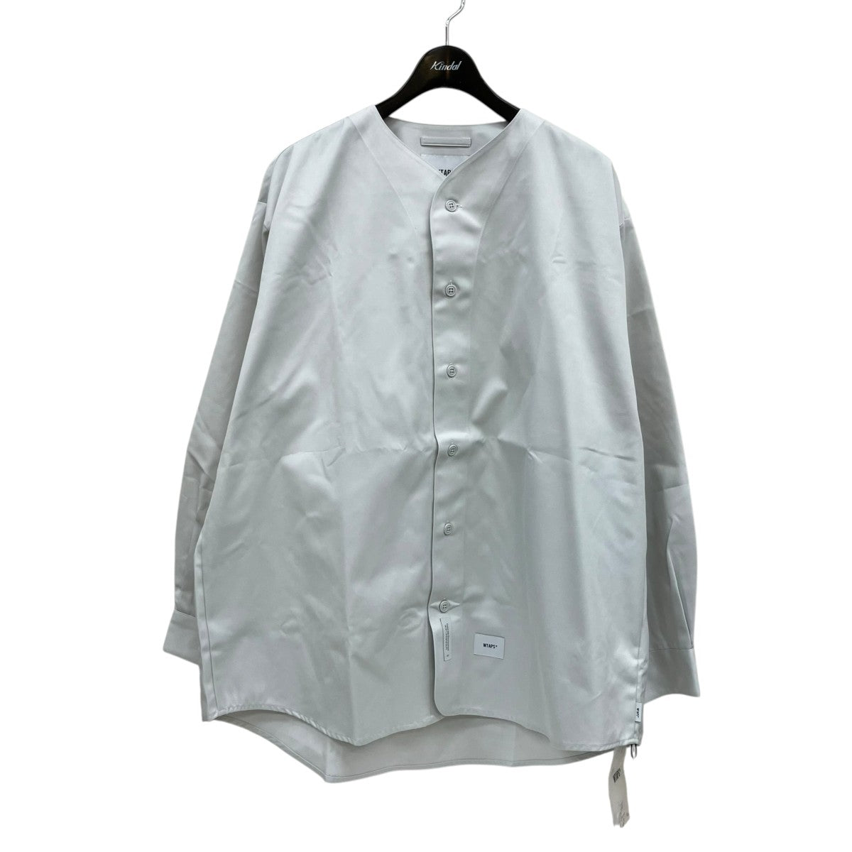 WTAPS 22AWLeague 01 LS Ctpl． Twillシャツノーカラー長袖シャツ222TQDT-SHM04 古着・中古-1枚目のアイテム画像