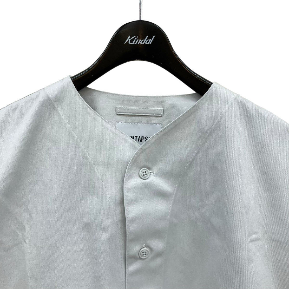 WTAPS 22AWLeague 01 LS Ctpl． Twillシャツノーカラー長袖シャツ222TQDT-SHM04 古着・中古-2枚目のアイテム画像