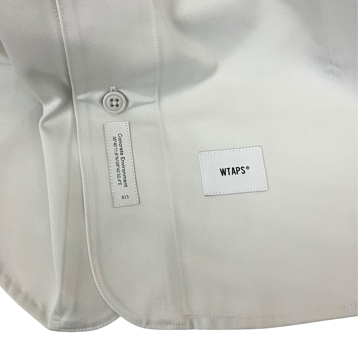 WTAPS 22AWLeague 01 LS Ctpl． Twillシャツノーカラー長袖シャツ222TQDT-SHM04 古着・中古-5枚目のアイテム画像