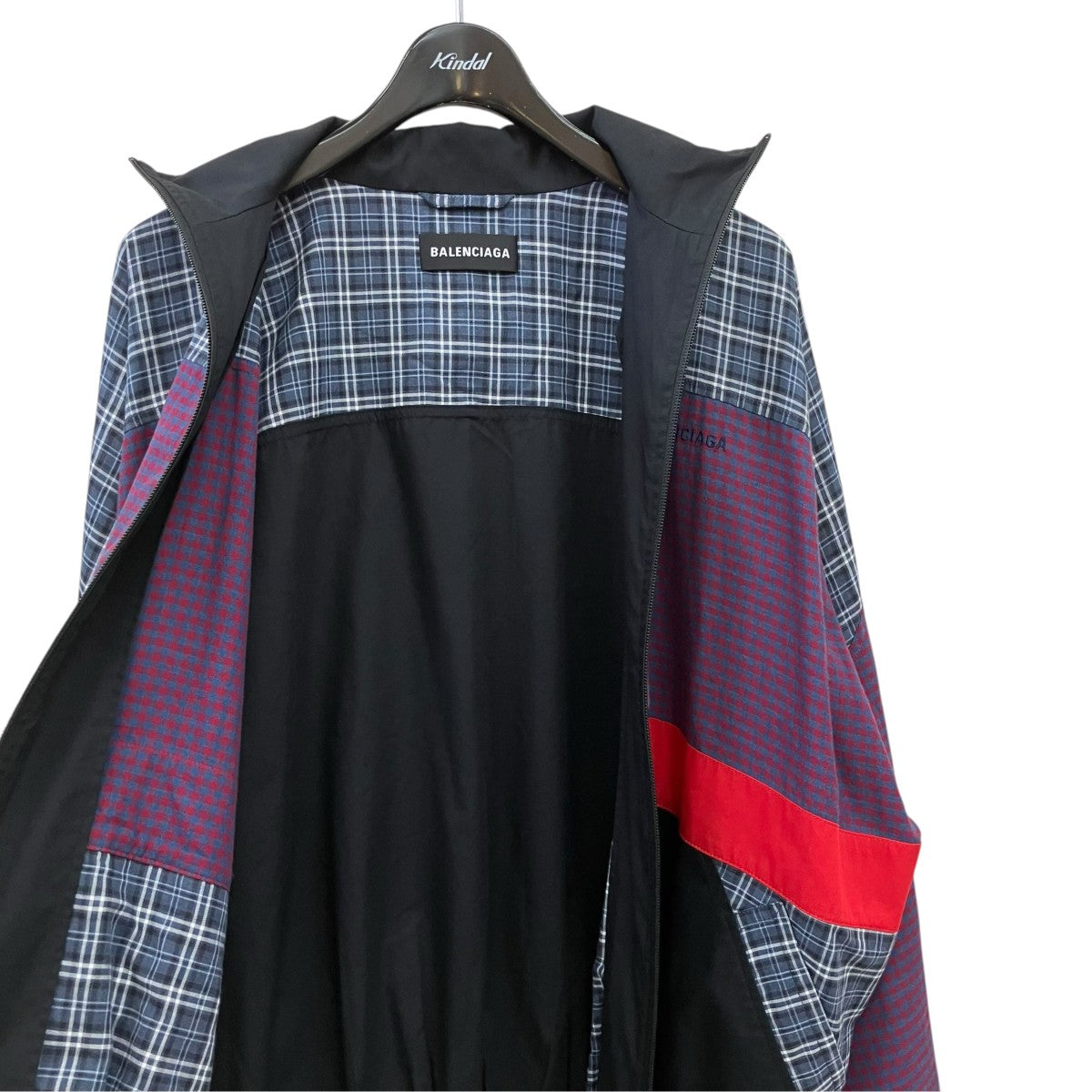 BALENCIAGA チェック切替ジップブルゾン533918 古着・中古-3枚目のアイテム画像