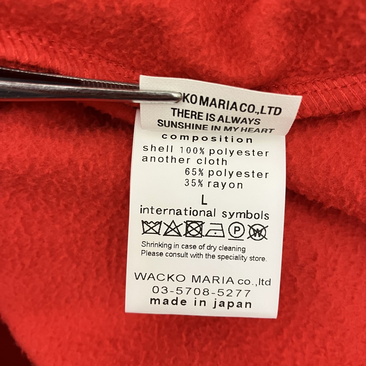 WACKO MARIA 24秋冬・・CHECK FLEECE SHIRT JACKETチェックシャツジャケット24FW-WMO-BL25 古着・中古-6枚目のアイテム画像