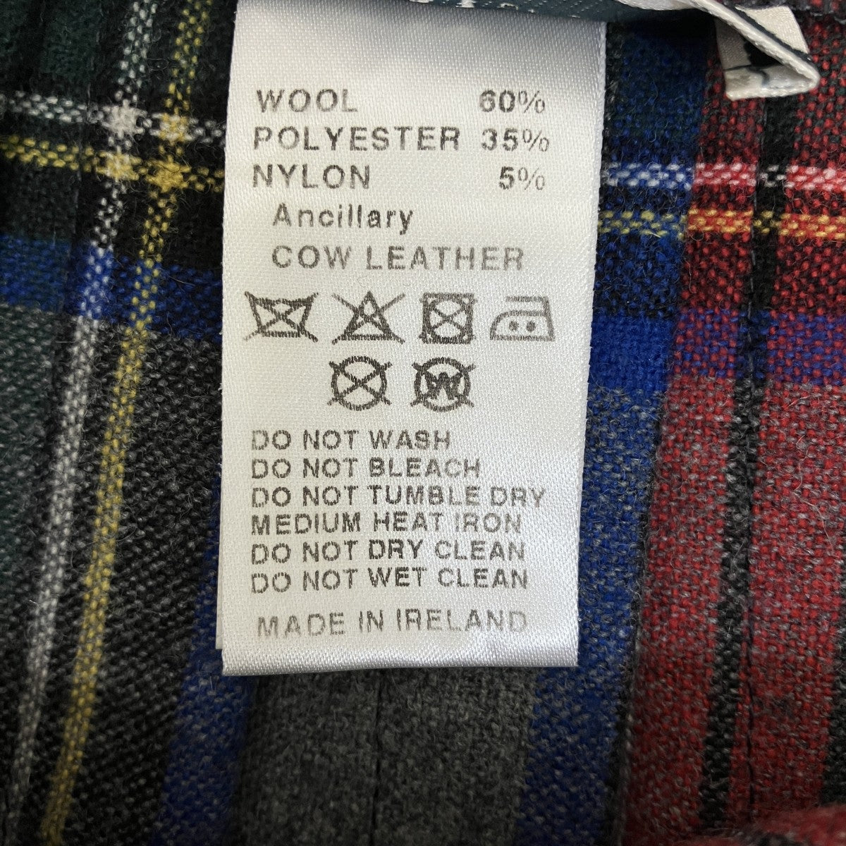 O’NEIL OF DUBLIN チェックラッププリーツスカート ピン付IR-008 古着・中古-6枚目のアイテム画像