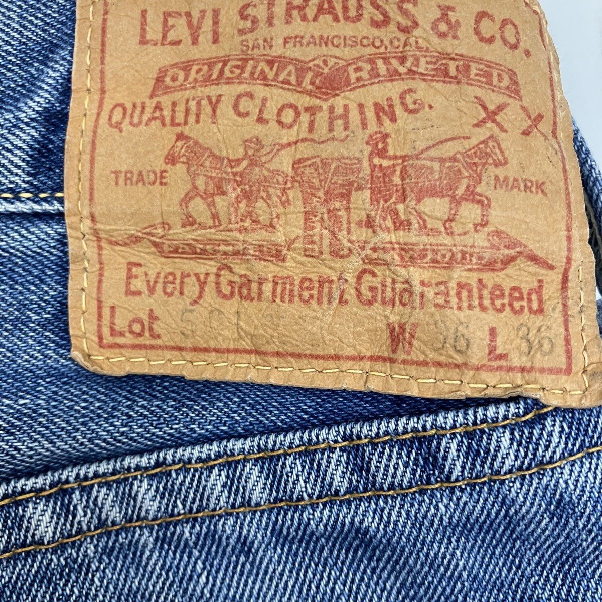 LEVI’S VINTAGE CLOTHING 1955年モデル 501XX復刻ビッグE 赤耳 06年製デニムパンツ55501-0014 古着・中古-5枚目のアイテム画像