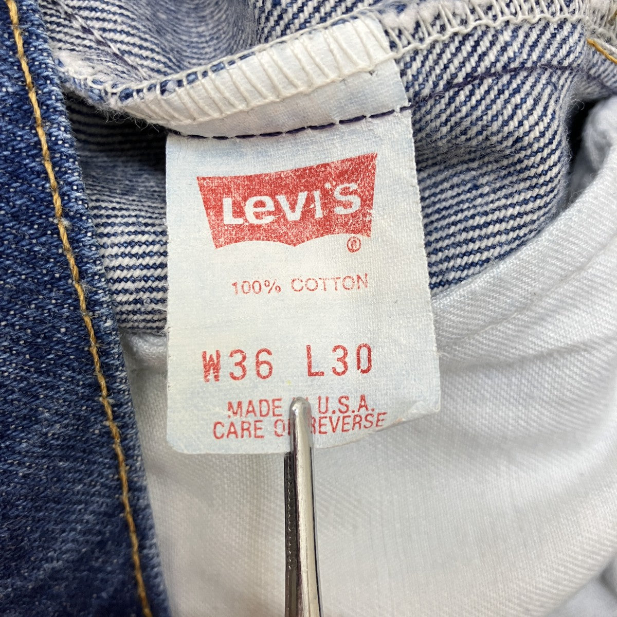 LEVI’S 90’s505 刻印532 91年製 MADE IN USAデニムパンツ 古着・中古-6枚目のアイテム画像