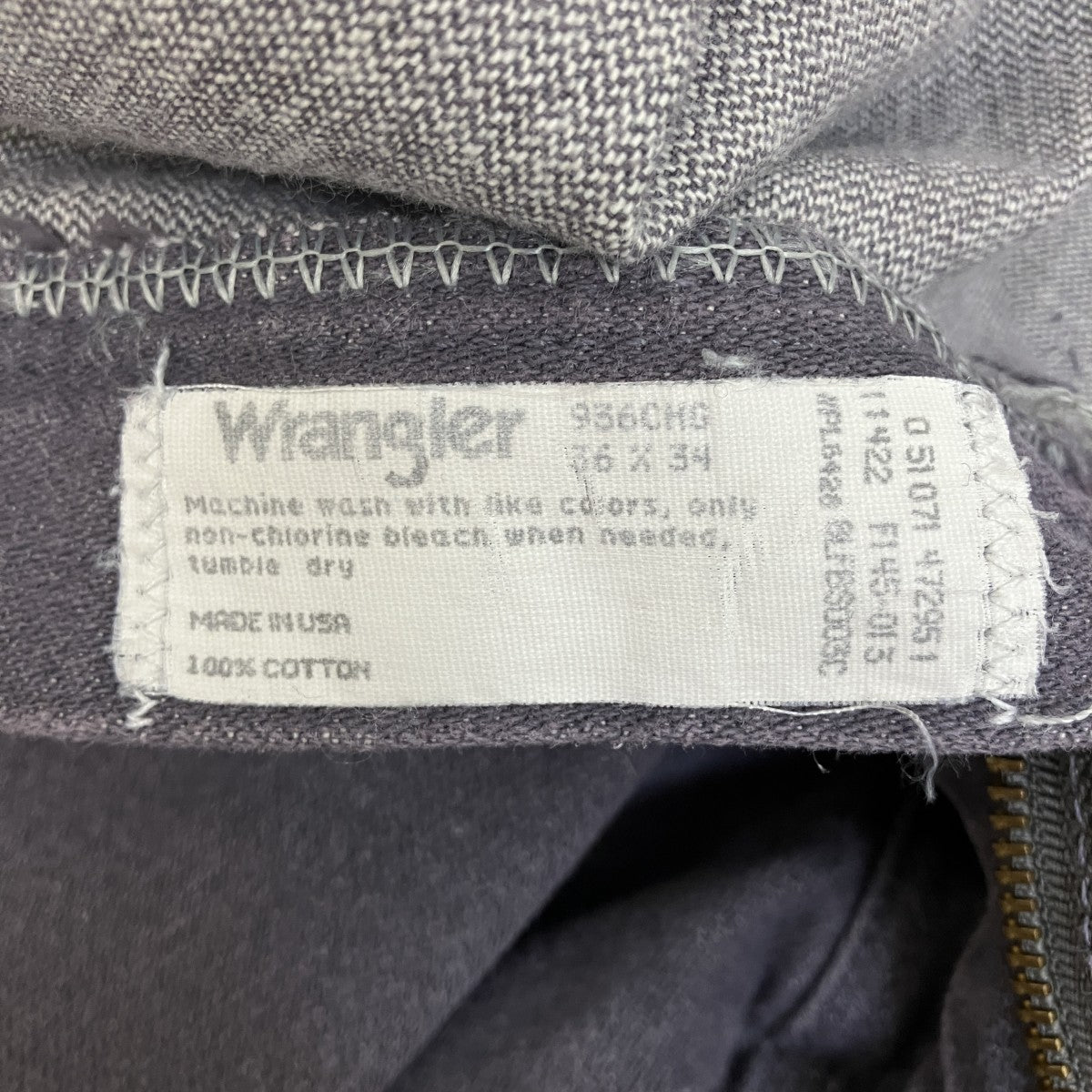 Wrangler 90’s Vintageカラーデニムパンツ 古着・中古-5枚目のアイテム画像
