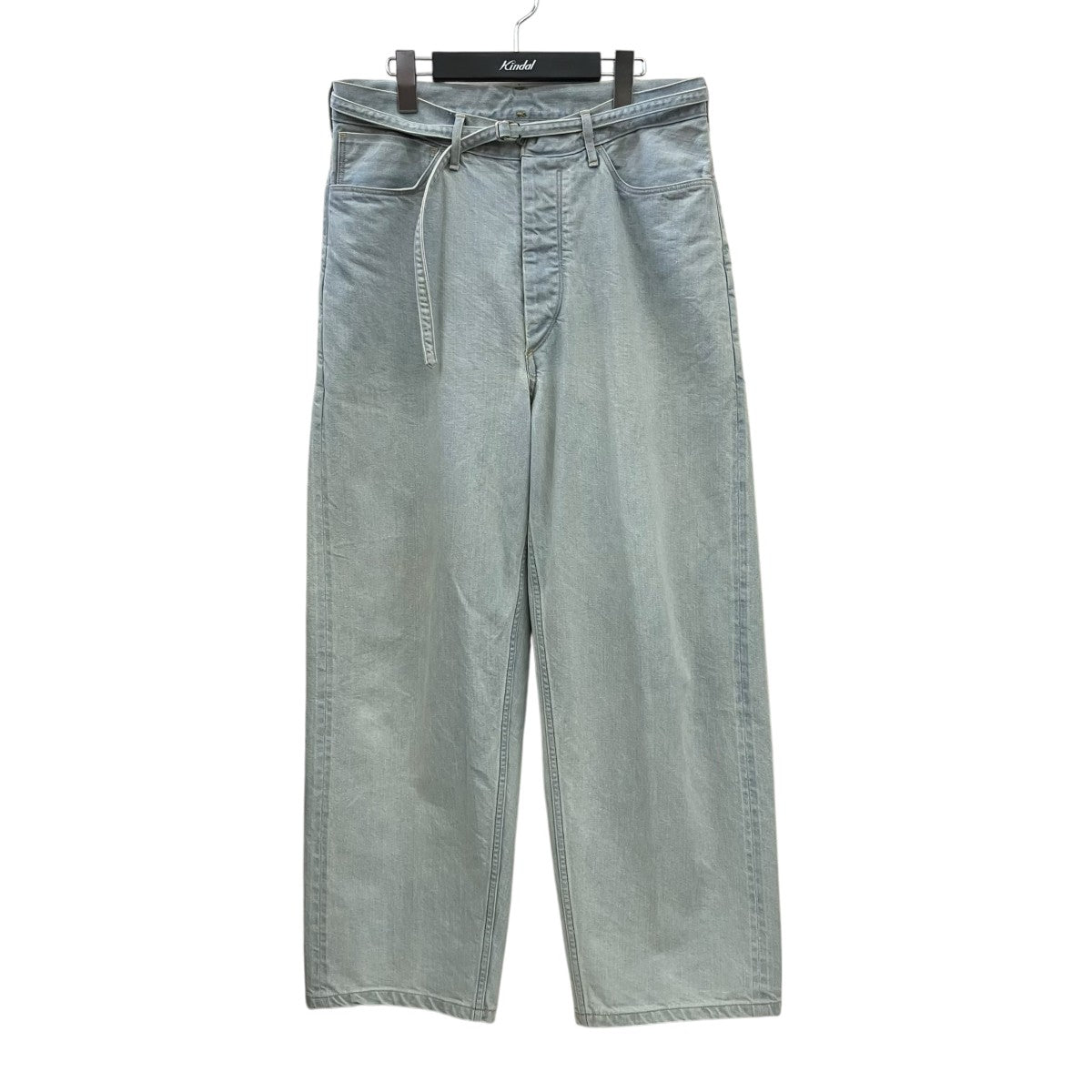 blurhms 12．9oz Denim Narrow Belted PantsベルテッドデニムパンツBHS25S003USD-IND 古着・中古-1枚目のアイテム画像