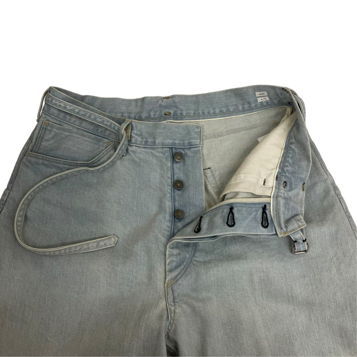 blurhms 12．9oz Denim Narrow Belted PantsベルテッドデニムパンツBHS25S003USD-IND 古着・中古-3枚目のアイテム画像