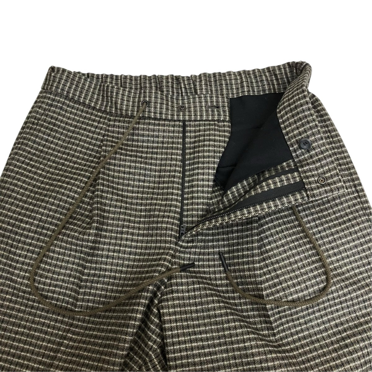THE RERACS 24FW THE EASY SLACKS WIDEモヘアチェックイージーパンツ24FW-REPT-217-2-J 古着・中古-3枚目のアイテム画像