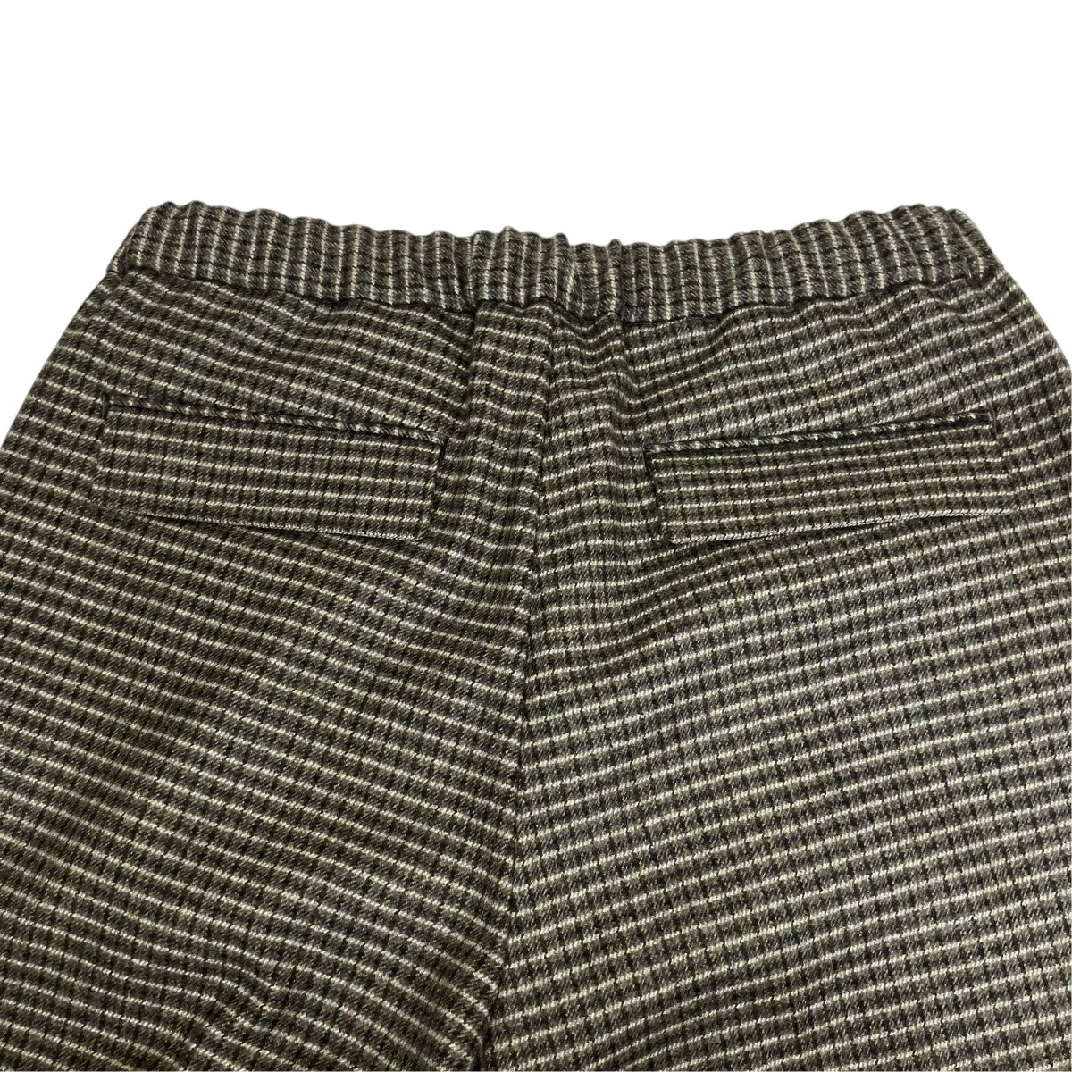 THE RERACS 24FW THE EASY SLACKS WIDEモヘアチェックイージーパンツ24FW-REPT-217-2-J 古着・中古-4枚目のアイテム画像