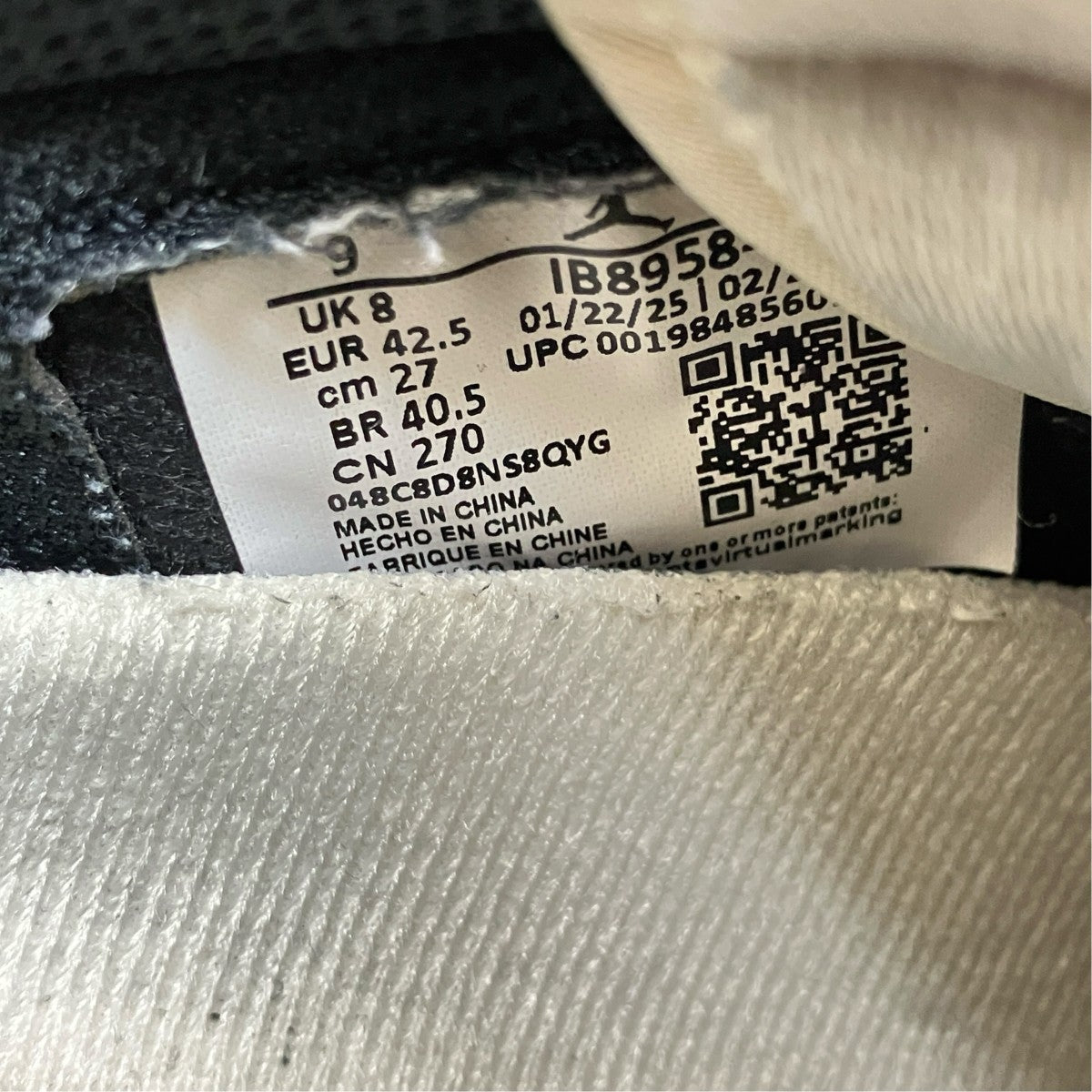 NIKE Air Jordan 1 Retro Low OG Better With TimeスニーカーIB8958-001 古着・中古-8枚目のアイテム画像
