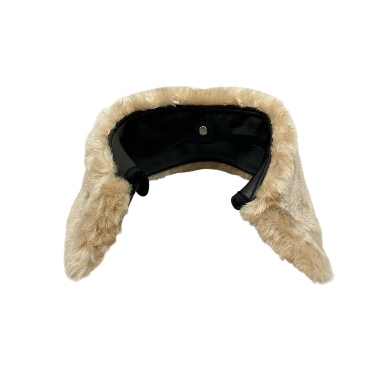 Schott 618M COLLAR FUR For RIDERSフェイクファーレザーつけ襟 古着・中古-2枚目のアイテム画像