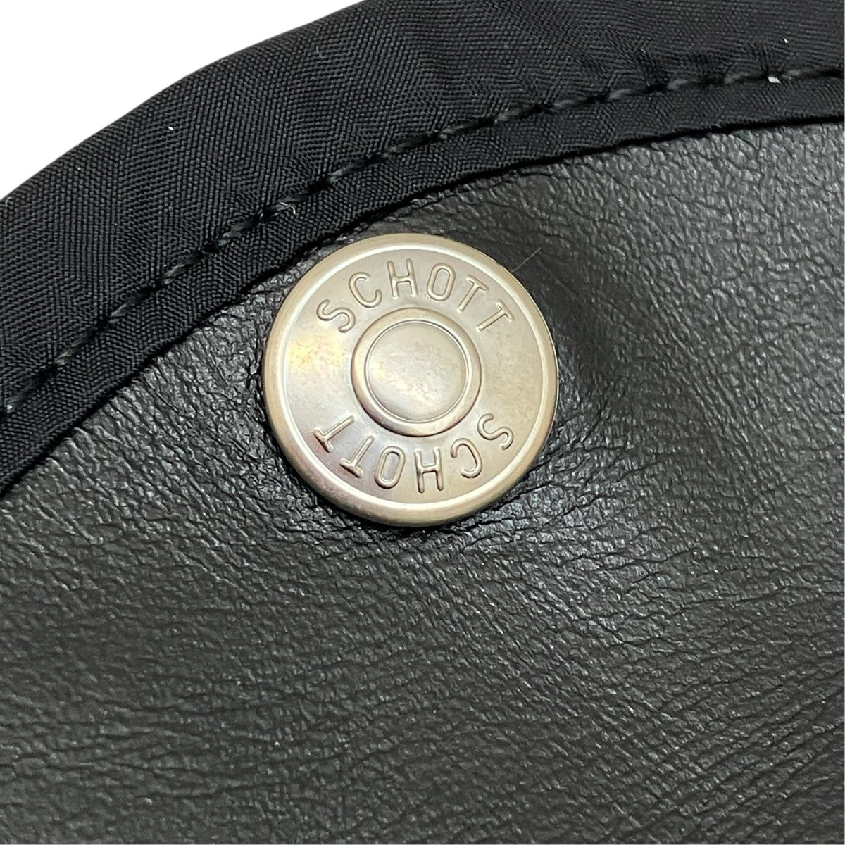 Schott 618M COLLAR FUR For RIDERSフェイクファーレザーつけ襟 古着・中古-6枚目のアイテム画像