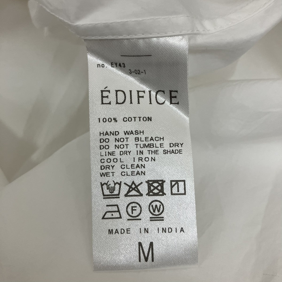 EDIFICE ランダム テープ シャツバンドカラーシャツ25050300100730 古着・中古-5枚目のアイテム画像