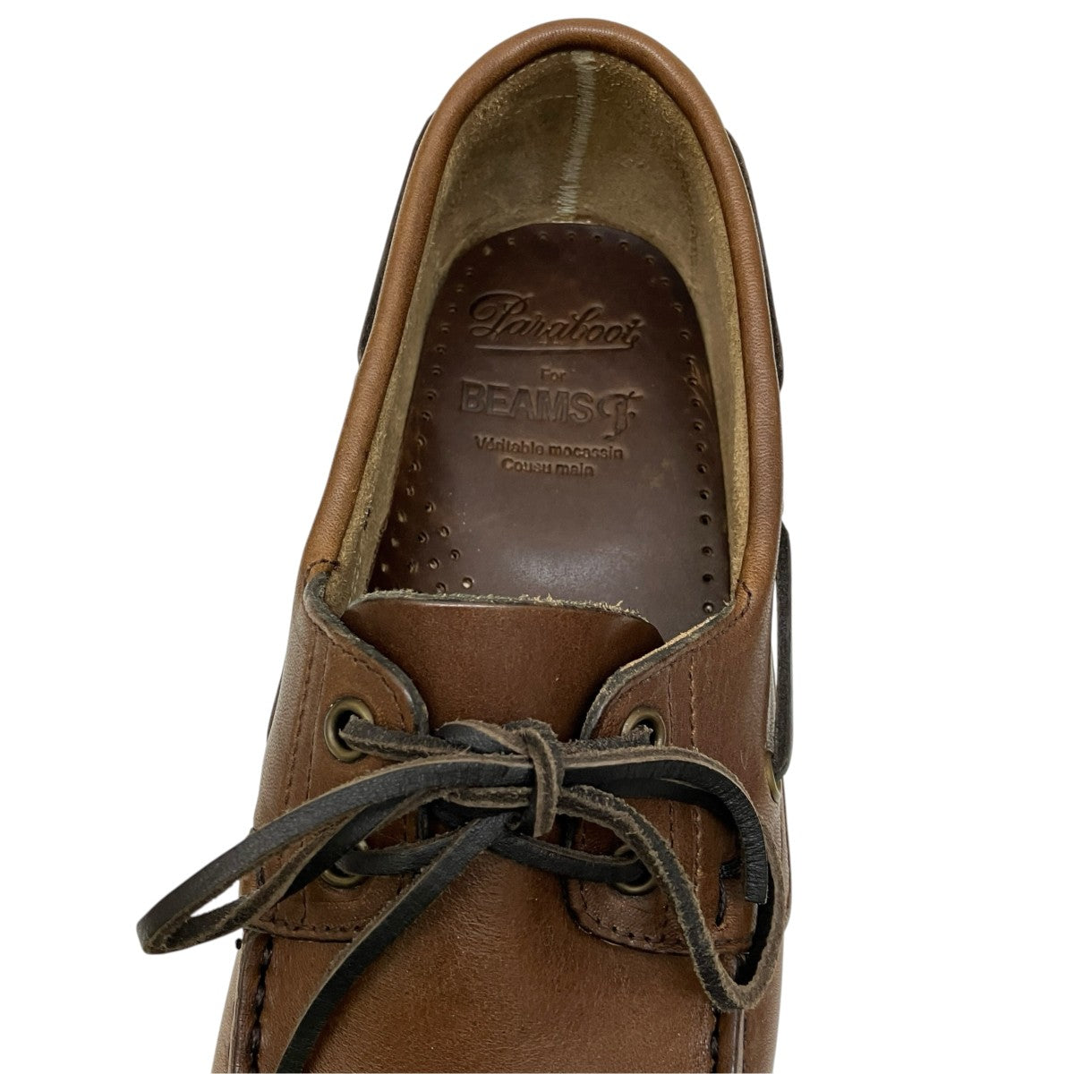 PARABOOT×BEAMS F BARTH MARINEデッキシューズ78050049500 古着・中古-5枚目のアイテム画像