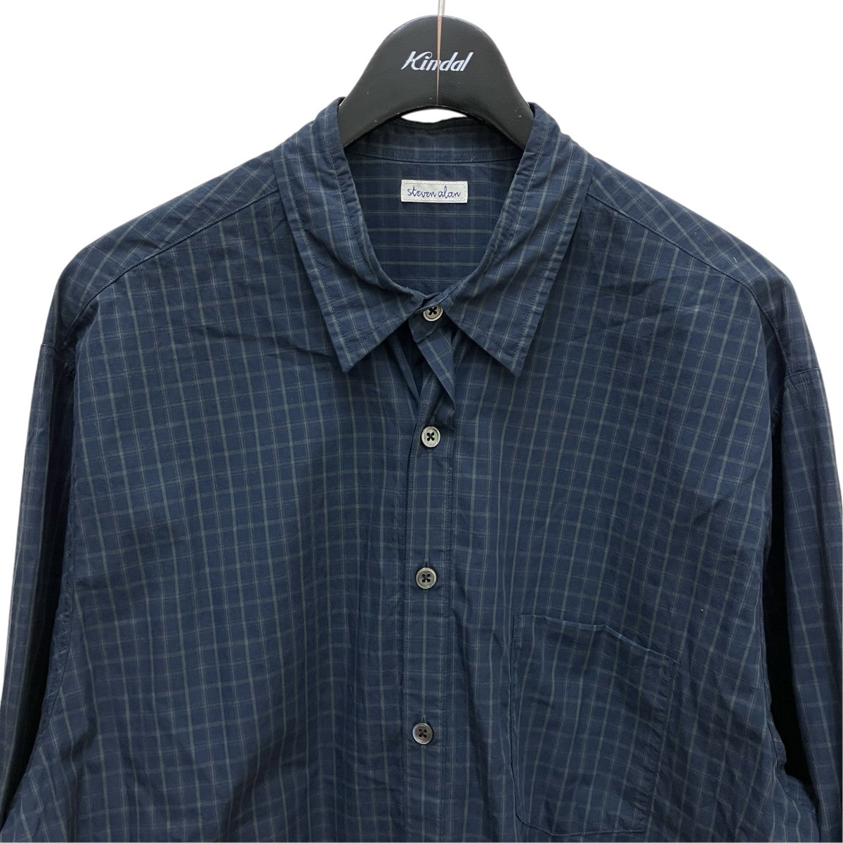 STEVEN ALAN チェック長袖シャツ8111-223-1037 古着・中古-2枚目のアイテム画像