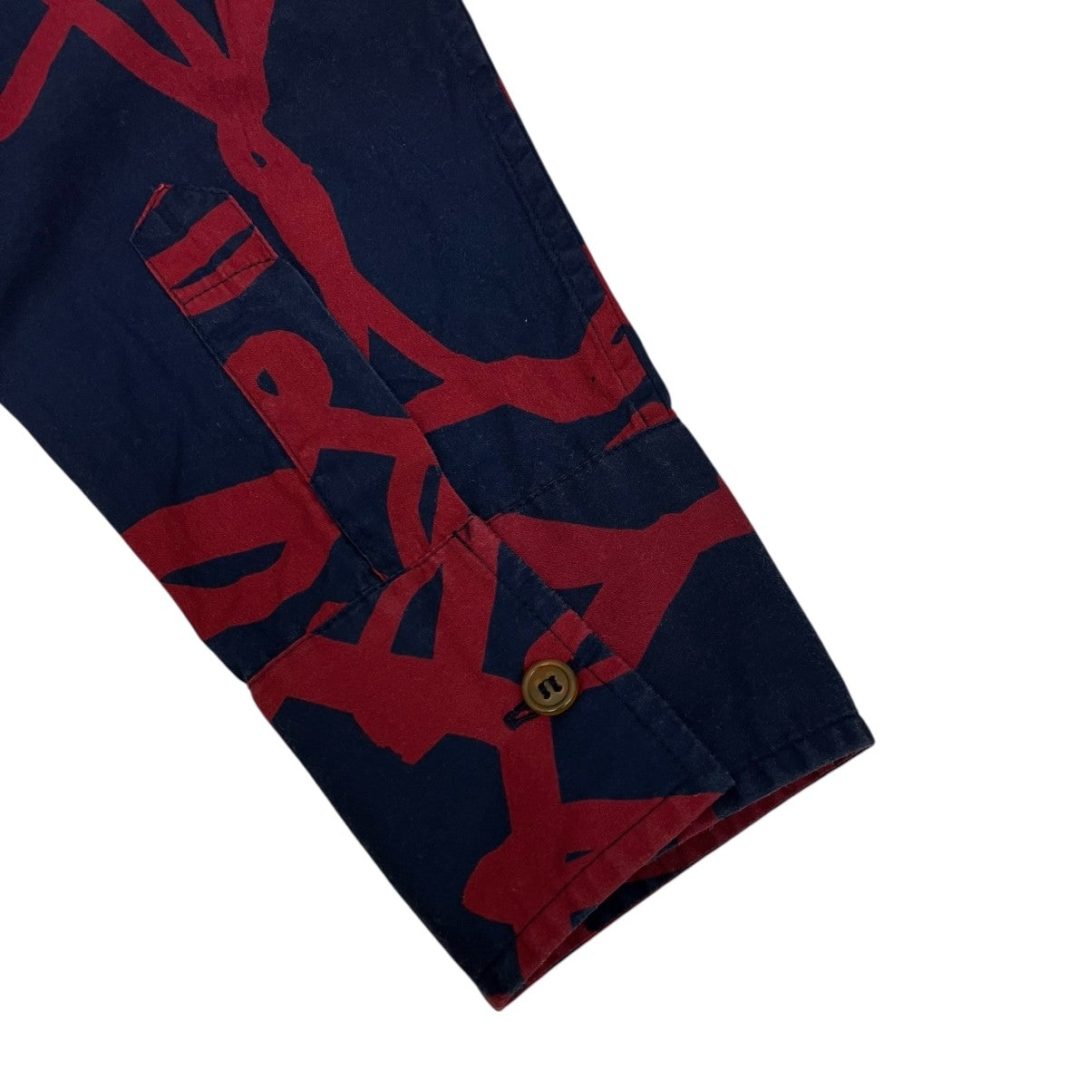 Vivienne Westwood man 総柄アシメトリーシャツ 古着・中古-4枚目のアイテム画像