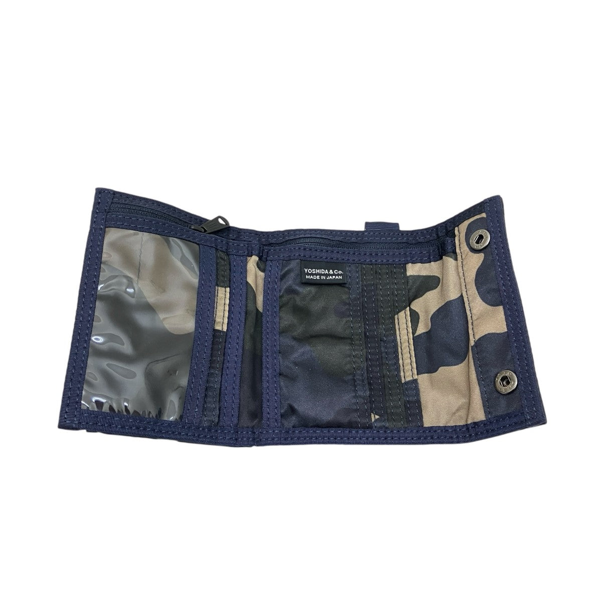 PORTER カウンターシェイドカモフラ×無地3つ折り財布 古着・中古-4枚目のアイテム画像