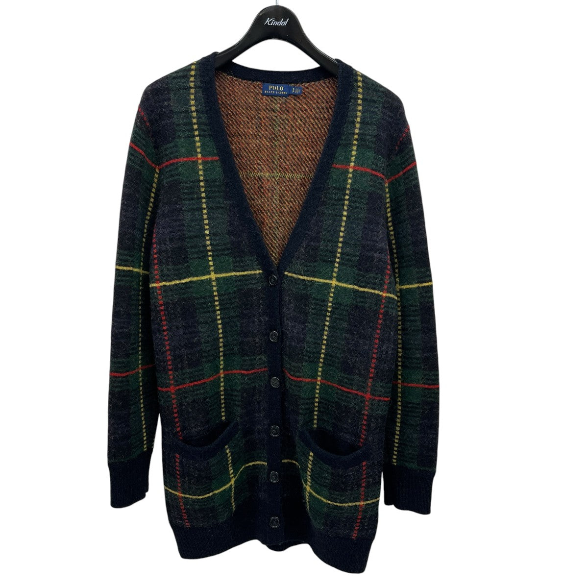 POLO RALPH LAUREN タータンチェックVネック 古着・中古-1枚目のアイテム画像