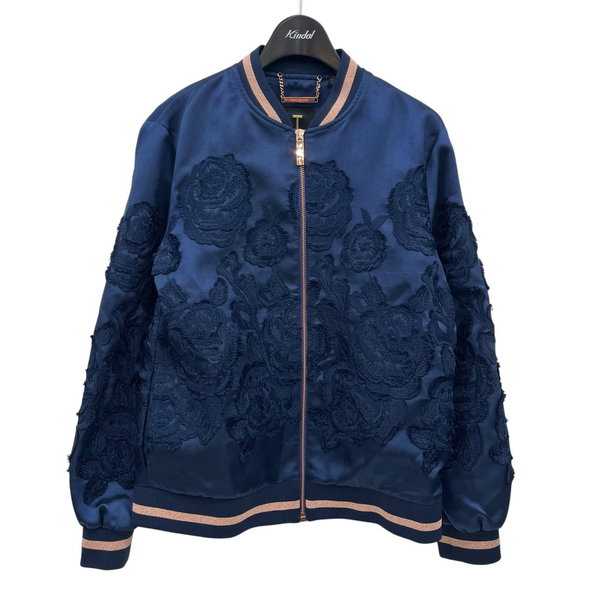 TED BAKER フラワーエンブロイダリージップブルゾン 古着・中古-1枚目のアイテム画像