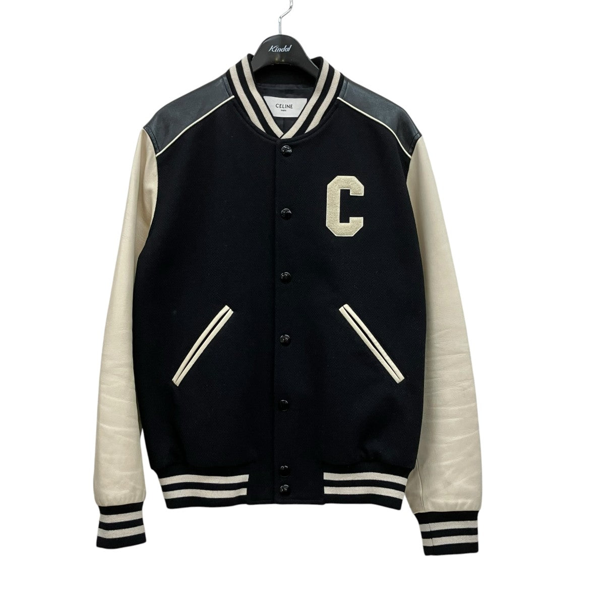 CELINE クラシック テディジャケットスタジャン2V56D896C 古着・中古-1枚目のアイテム画像