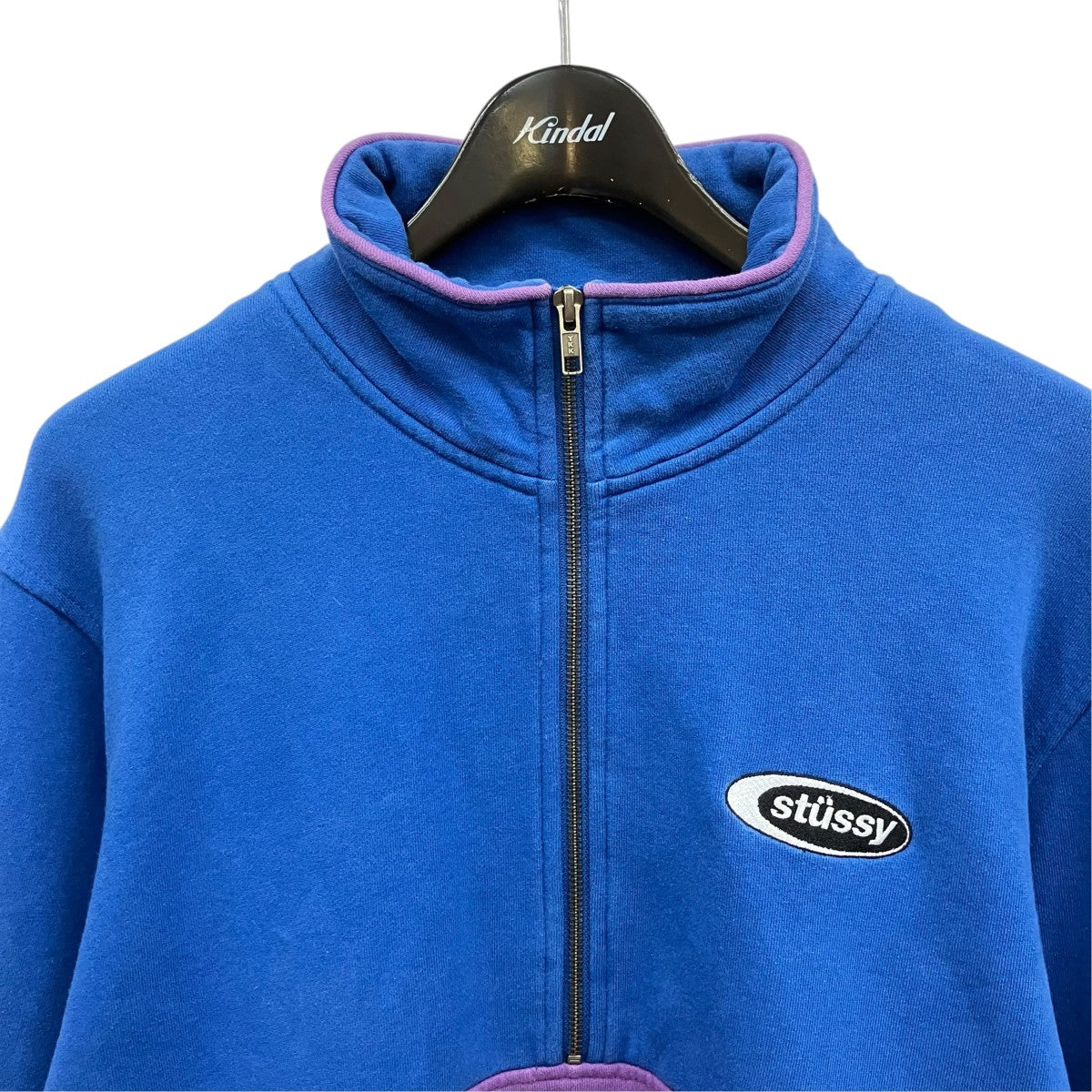 stussy バイカラーハーフジッププルオーバー 古着・中古-2枚目のアイテム画像
