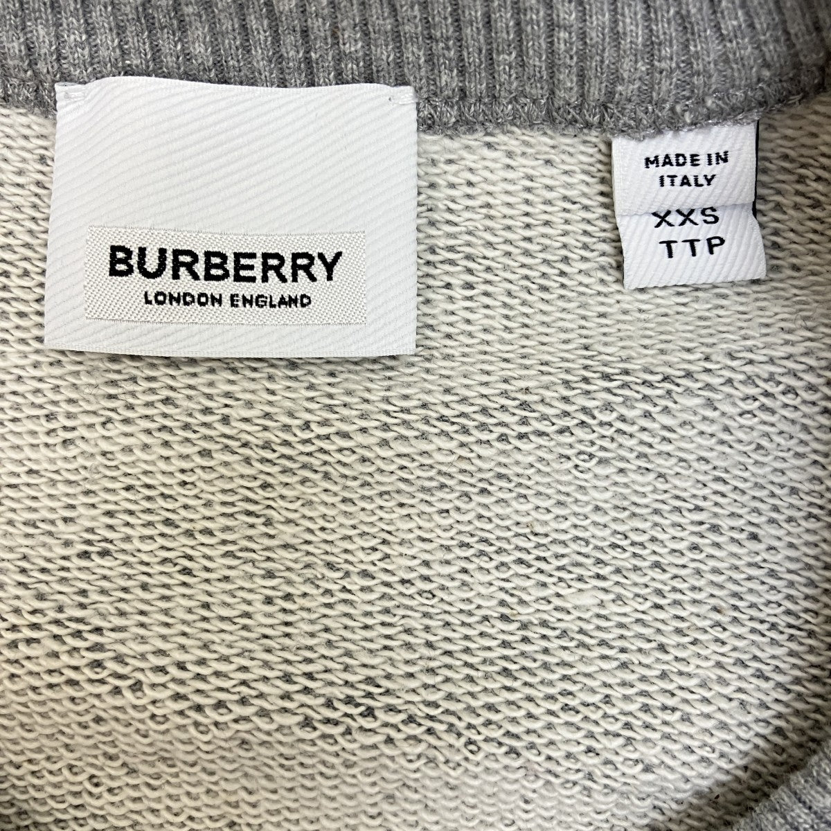 BURBERRY LONDON オークリーフ刺繍クルーネックスウェット 古着・中古-5枚目のアイテム画像