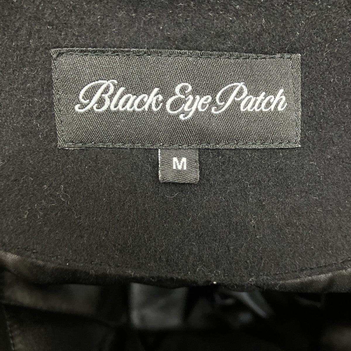 BlackEyePatch OE BIG B MELTON VARSITY JACKET BLACKスタジャン 古着・中古-6枚目のアイテム画像