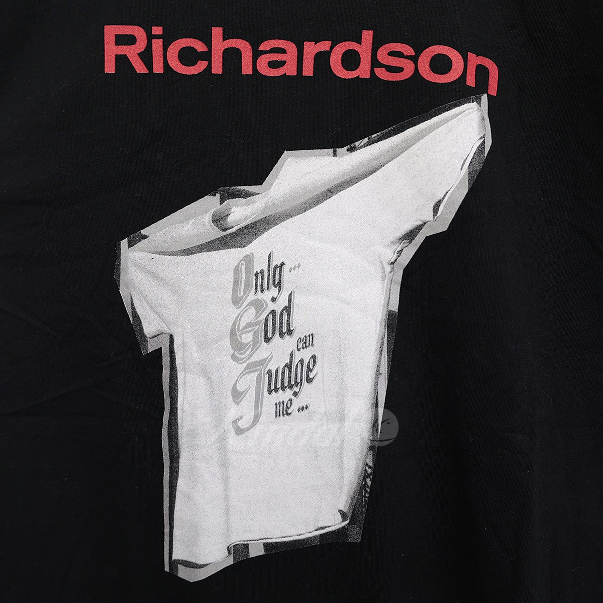 Richardson(リチャードソン) ×david sims　Tシャツ　ONLY CAN JUDGE ME T-SHIRT