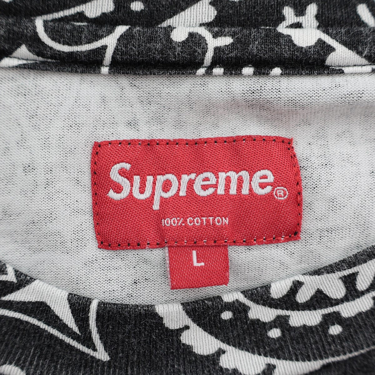 Supreme(シュプリーム) 21SSSmall Box Tee Black Bandanaバンダナ柄T ...