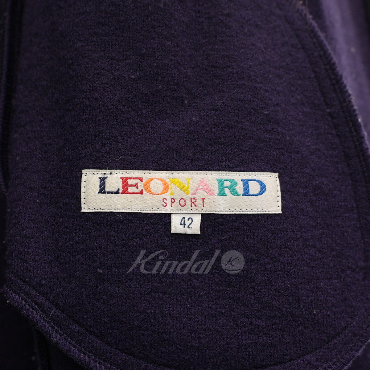 LEONARD SPORT(レオナールスポーツ) ウールニットフーデッドコート ...