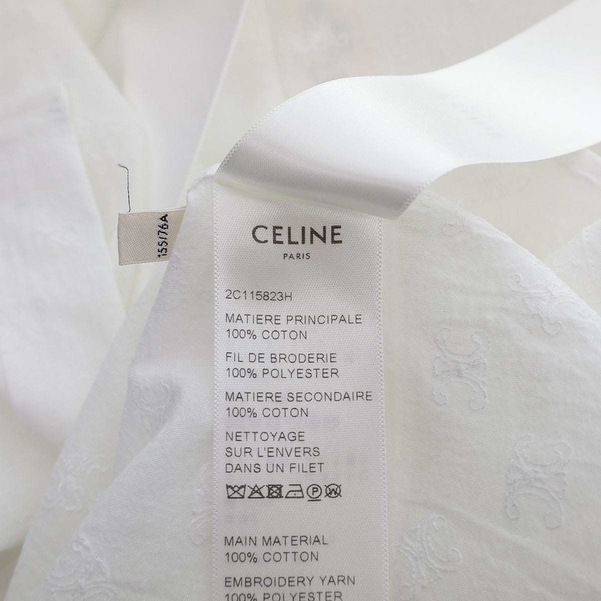 CELINE(セリーヌ) CLASSIC SHIRT WITH EMBROIDERY IN COTTON
