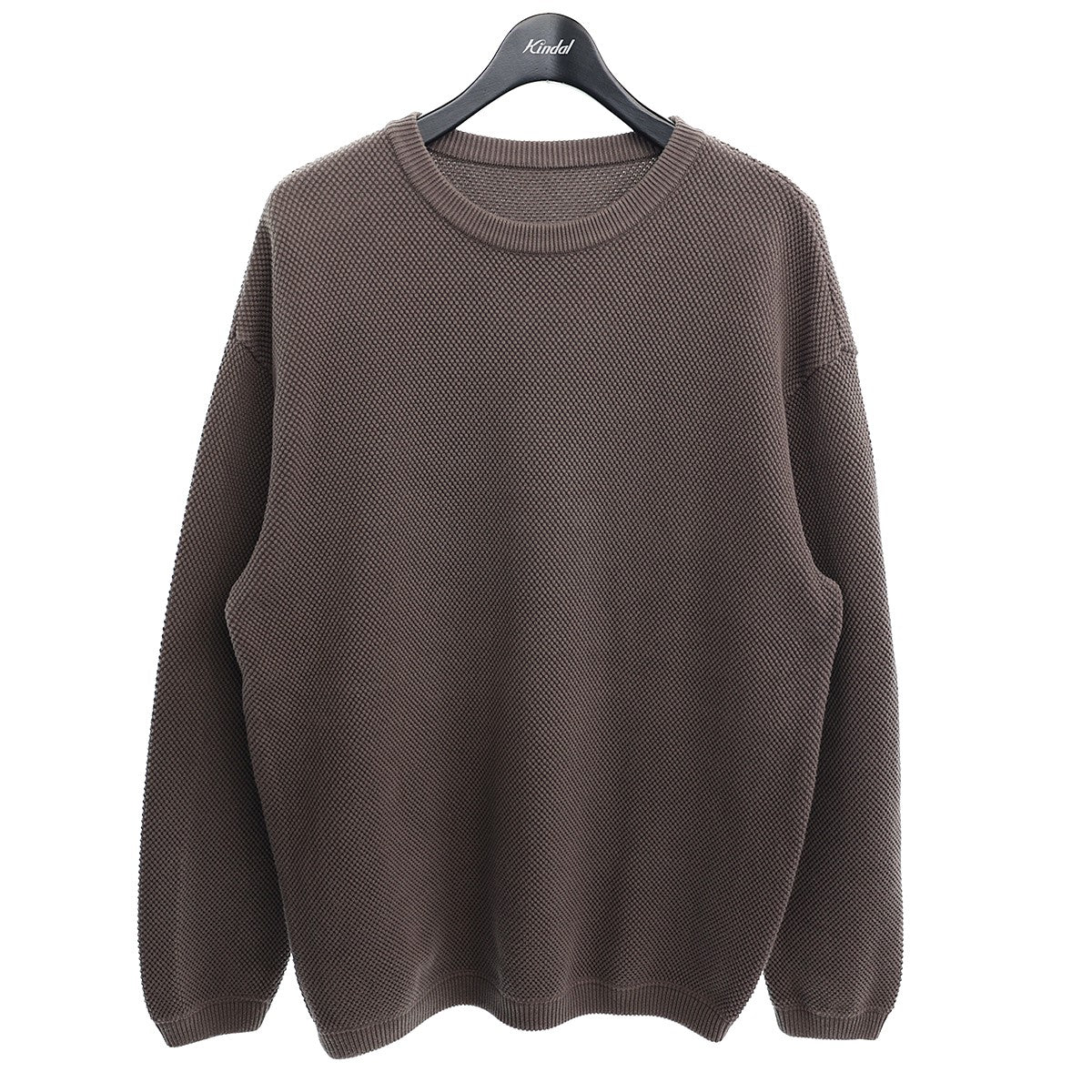 鹿の子ニットプルオーバー Moss Stitch LS Knit　1703-002