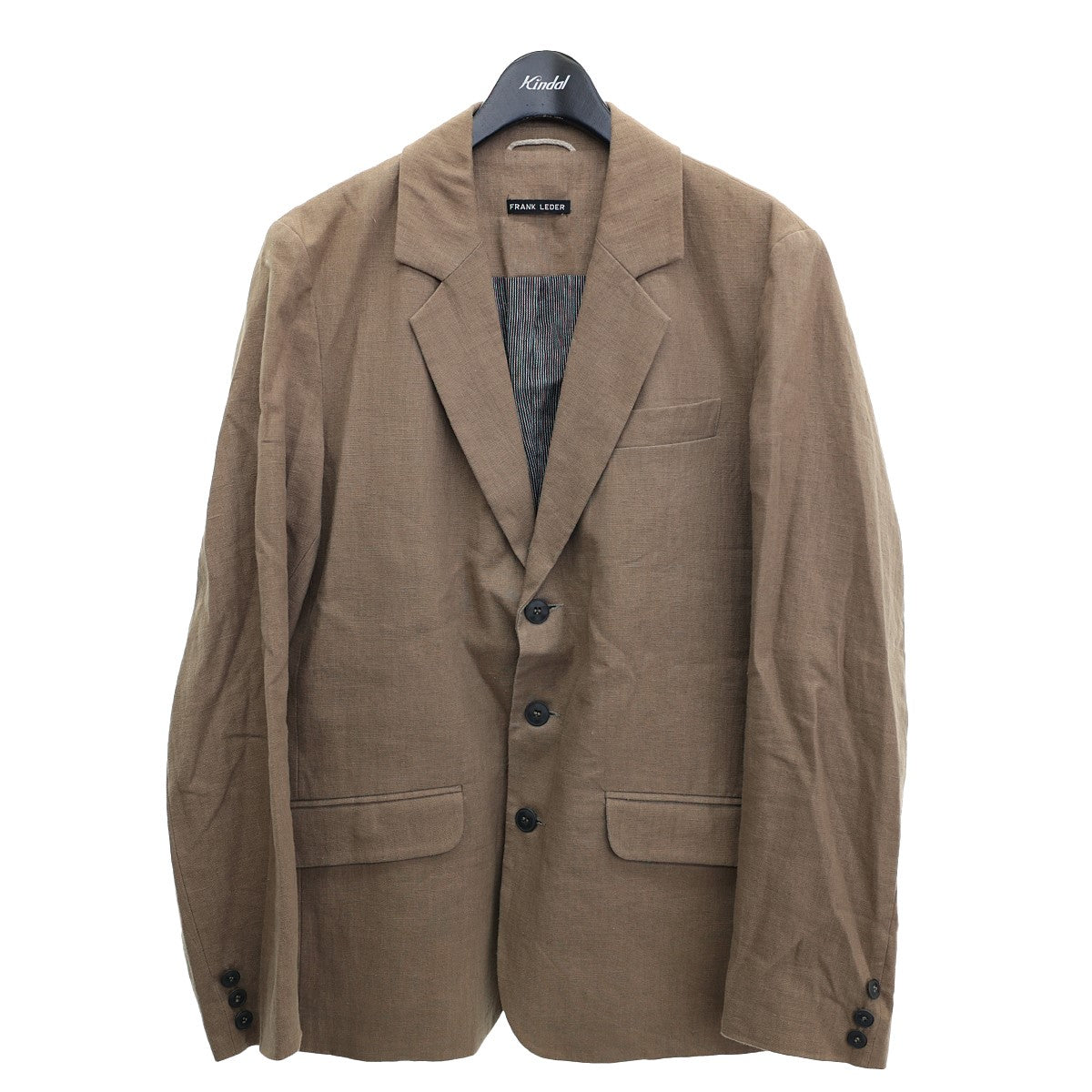 FRANK LEDER(フランクリーダー) Small Manufacturer 3B Linen Jacketリネン3Bテーラードジャケット0112033  0112033 カーキ サイズ S｜【公式】カインドオルオンライン ブランド古着・中古通販【kindal】