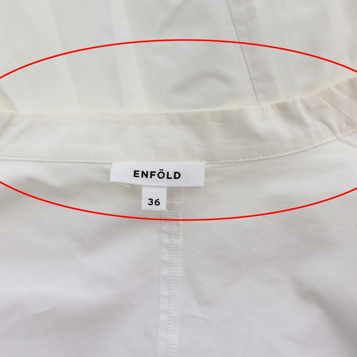 ENFOLD(エンフォルド) アシンメトリーデザインシャツワンピース ...