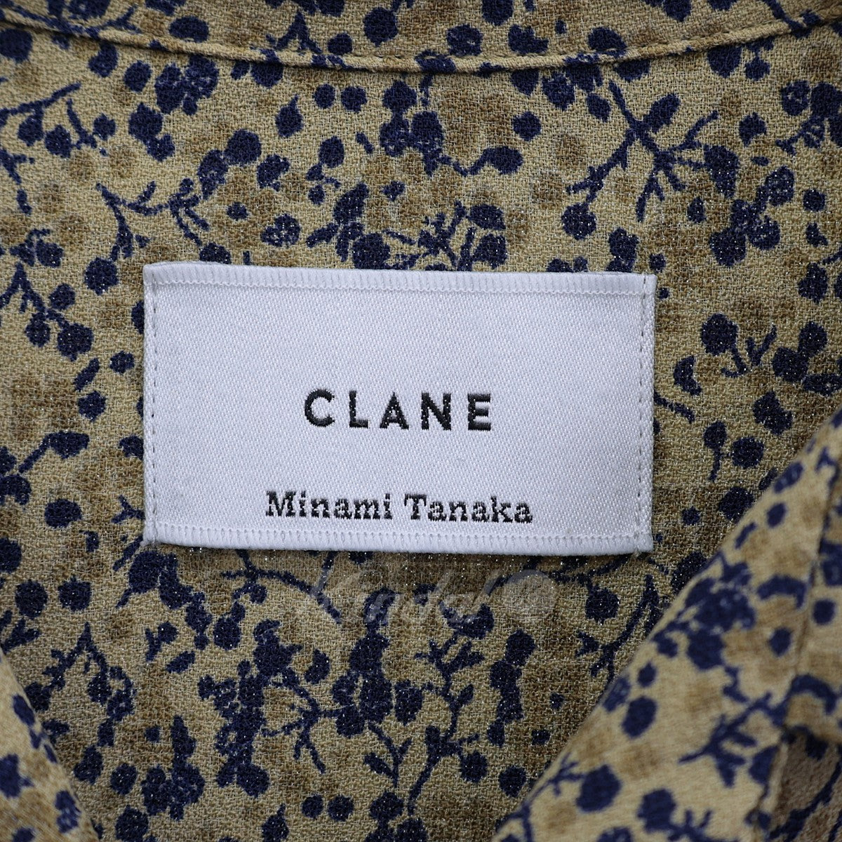 CLANE(クラネ) TANAKA MINAMI 　CIRCLE FLOWER SHIRT　総柄シャツ10122-4062