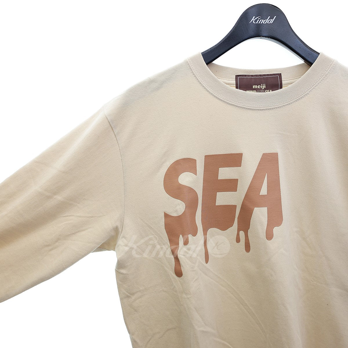 meiji×WIND AND SEA(明治×ウィンダンシー) L／S T-Shirt White Chocolate 長袖Tシャツ　 WDS-meiji-03