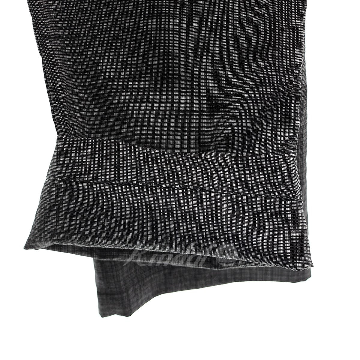 MIHARA YASUHIRO(ミハラヤスヒロ) Double Waist Check Trousers デザインチェックパンツ A09PT034  A09PT034 グレー／ブラック サイズ 46｜【公式】カインドオルオンライン ブランド古着・中古通販【kindal】