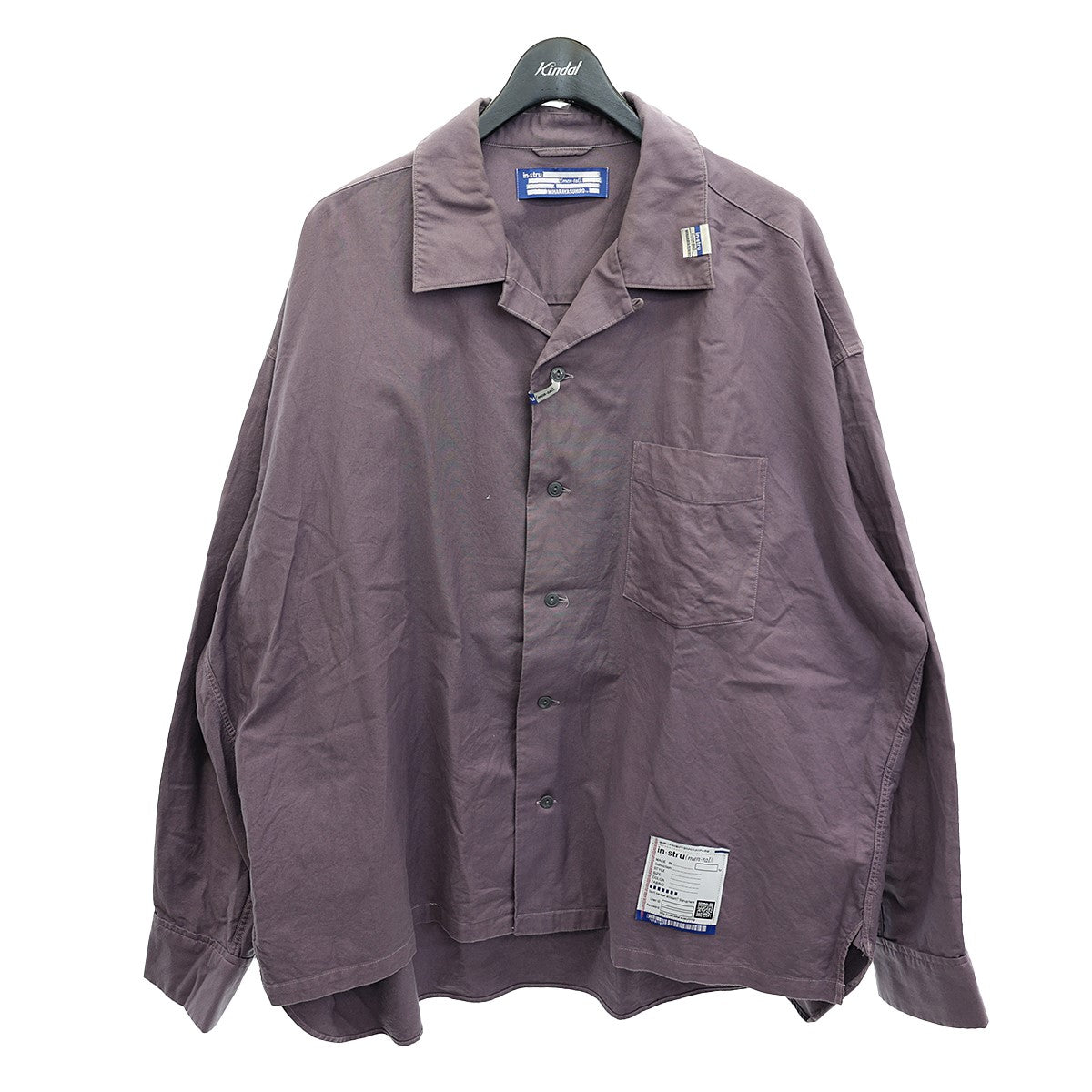 Long-Sleeve Oxford Shirt オープンカラーシャツ I06SH011