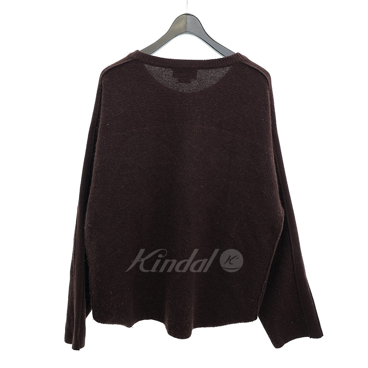 YOKE(ヨーク) 7G ALPACA WOOL CARDIGAN RIB STITCH KNIT クルーネックニット YK19AW0065S  ブラウン サイズ M｜【公式】カインドオルオンライン ブランド古着・中古通販【kindal】