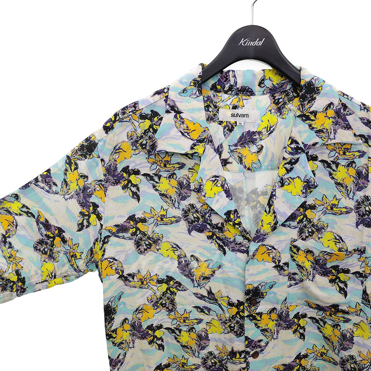 sulvam(サルバム) Long sleeve ALOHA shirt ロングアロハシャツ SN-B07-020 SN-B07-020  スカイブルー／アイボリー系等 サイズ M｜【公式】カインドオルオンライン ブランド古着・中古通販【kindal】