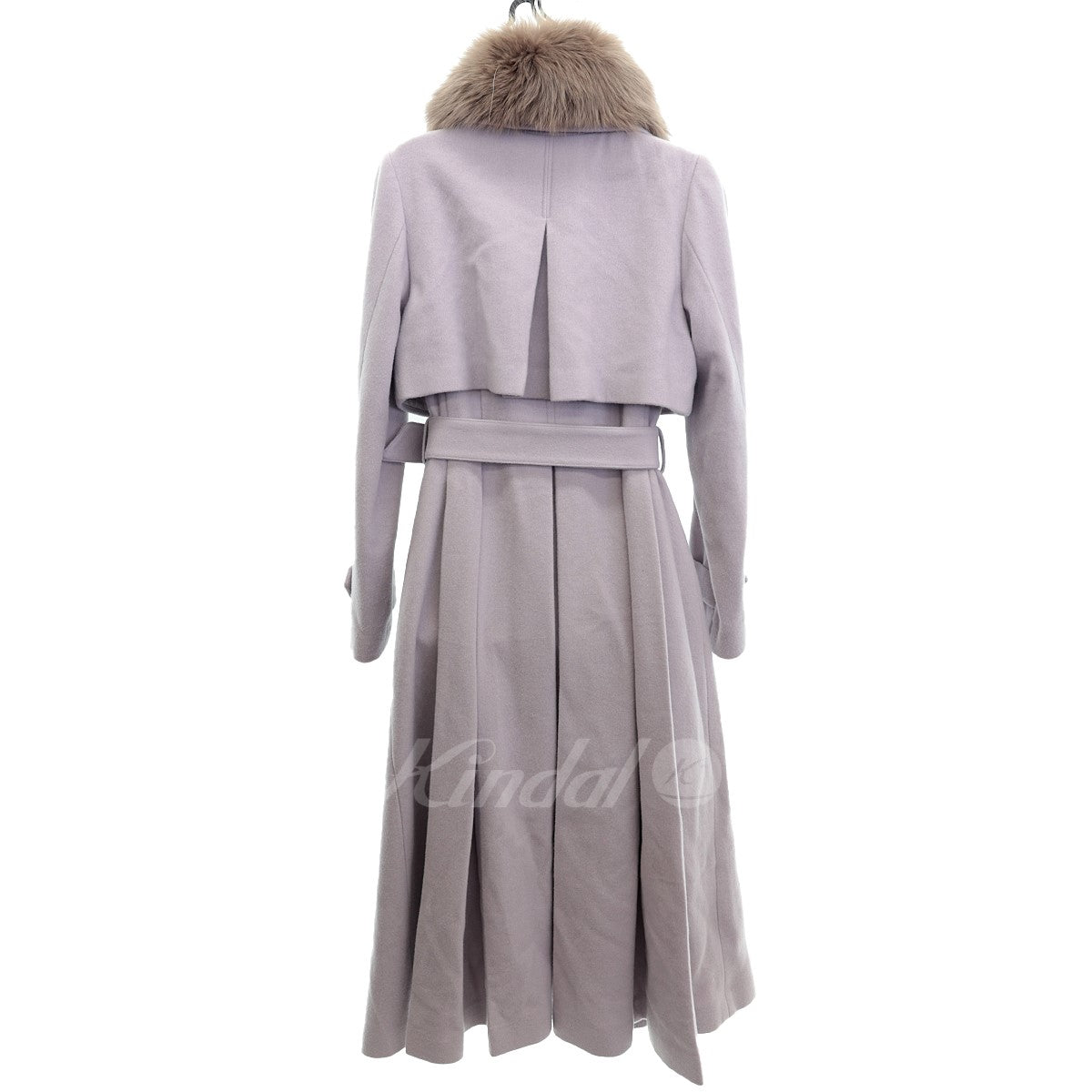 Noela(ノエラ) 23AW 2WAYカラーバックプリーツウールトレンチ