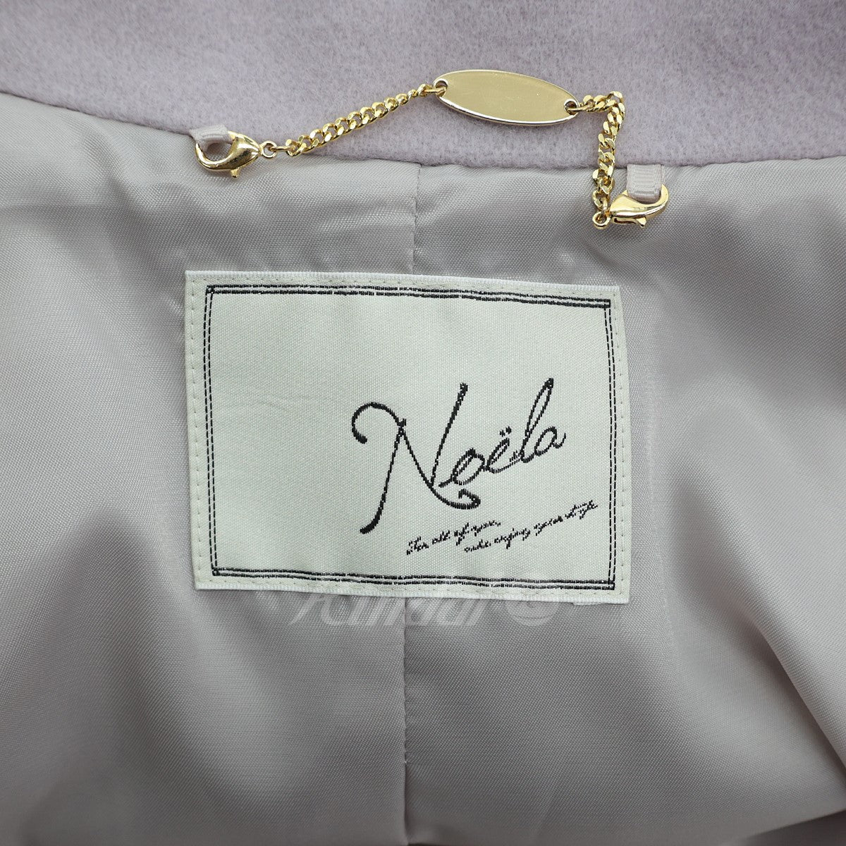Noela(ノエラ) 23AW 2WAYカラーバックプリーツウールトレンチ