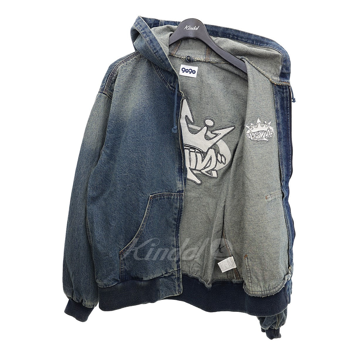 King Logo Vintage Denim Hoodie　デニムジップパーカー　NN1540