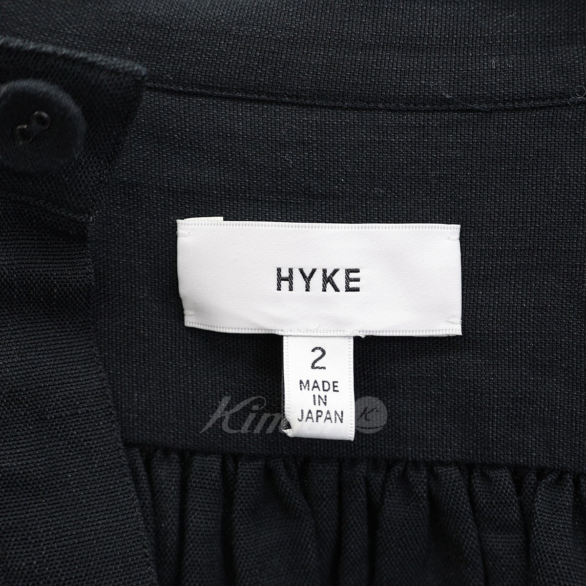 HYKE(ハイク) 21SS SMOCK DRESS　リネン混プルオーバーワンピース 212-16117