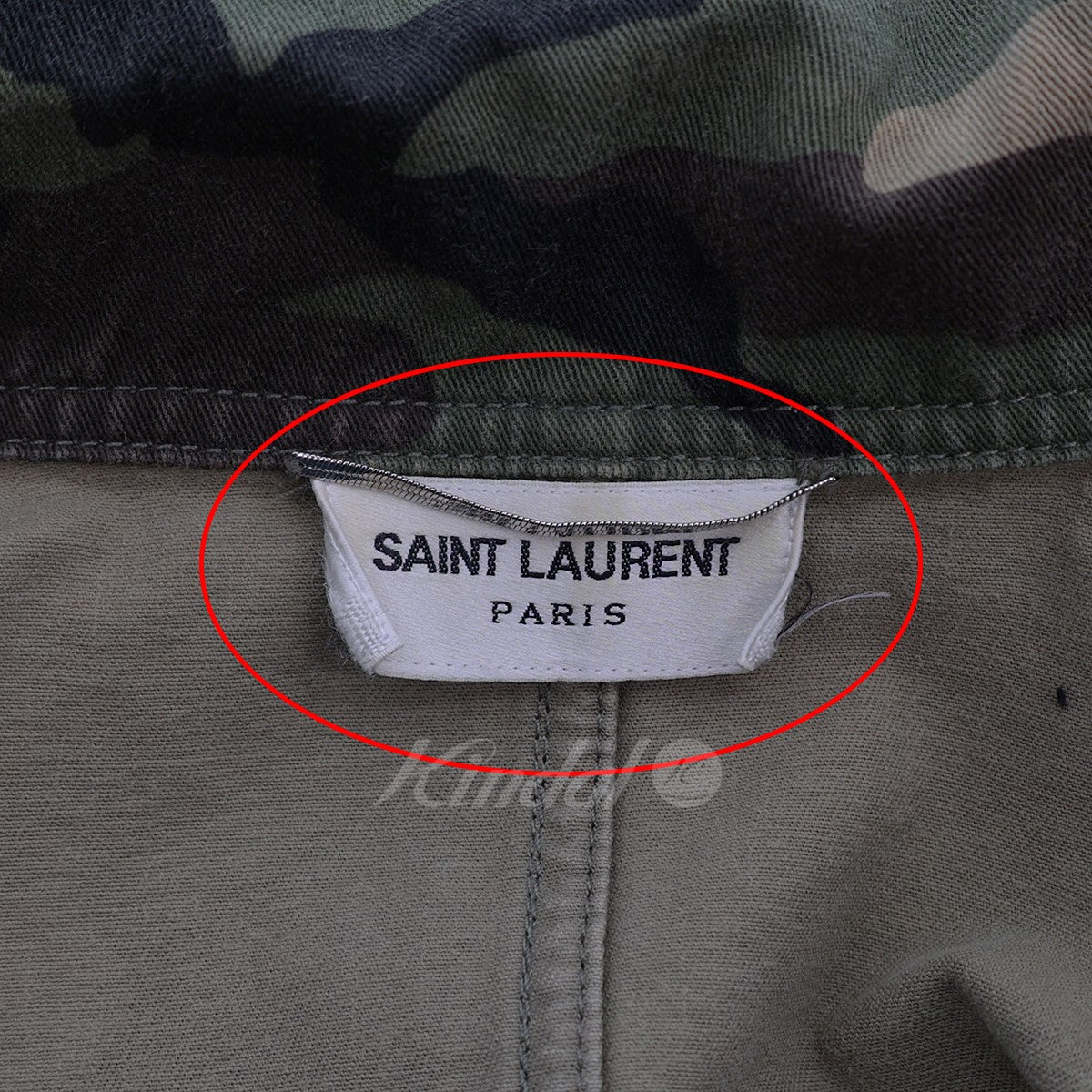 SAINT LAURENT PARIS(サンローランパリ) カモ柄ミリタリージャケット 376526 Y744H 376526 Y744H カーキ  サイズ 14｜【公式】カインドオルオンライン ブランド古着・中古通販【kindal】