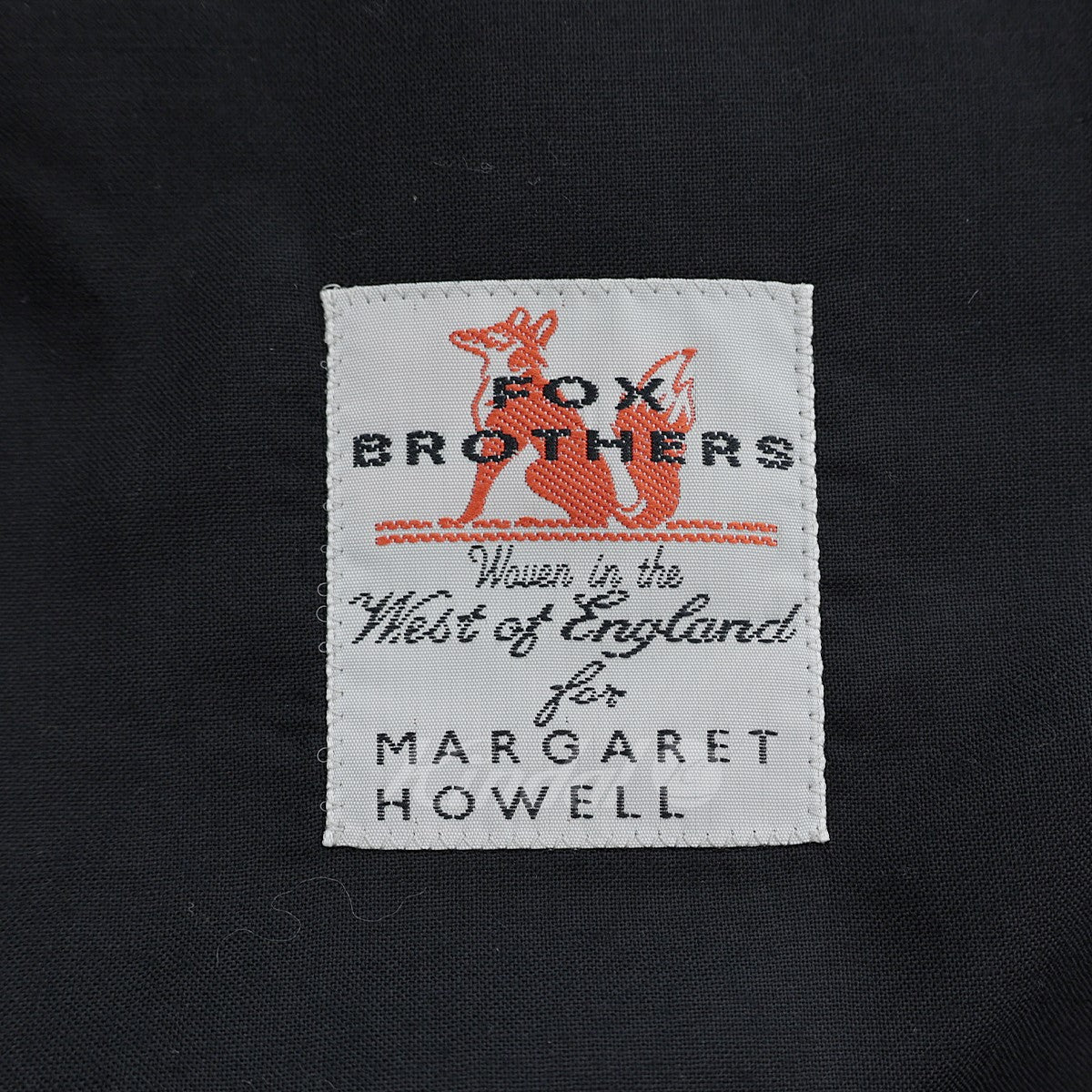 MARGARET HOWELL(マーガレットハウエル) FOX BROTHERS サマーウールテーラードジャケット 578-8120004  578-8120004 ブラック サイズ 1｜【公式】カインドオルオンライン ブランド古着・中古通販【kindal】