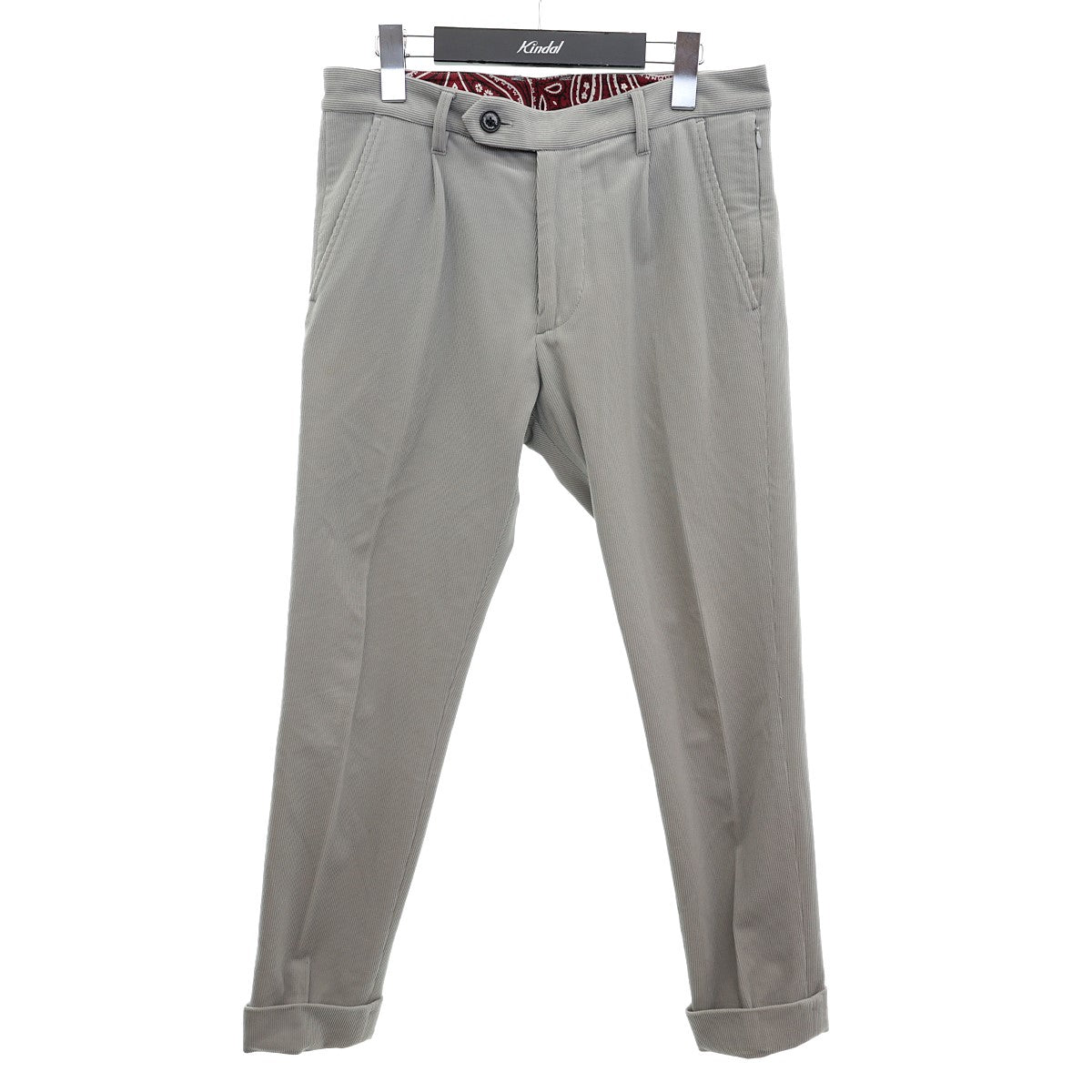 1piu1uguale3(ウノピゥウノウグァーレトレ) NEW TRAVEL PANTSニュートラベルパンツ 1タックスラックスMRP399  MRP399 グレー サイズ III｜【公式】カインドオルオンライン ブランド古着・中古通販【kindal】