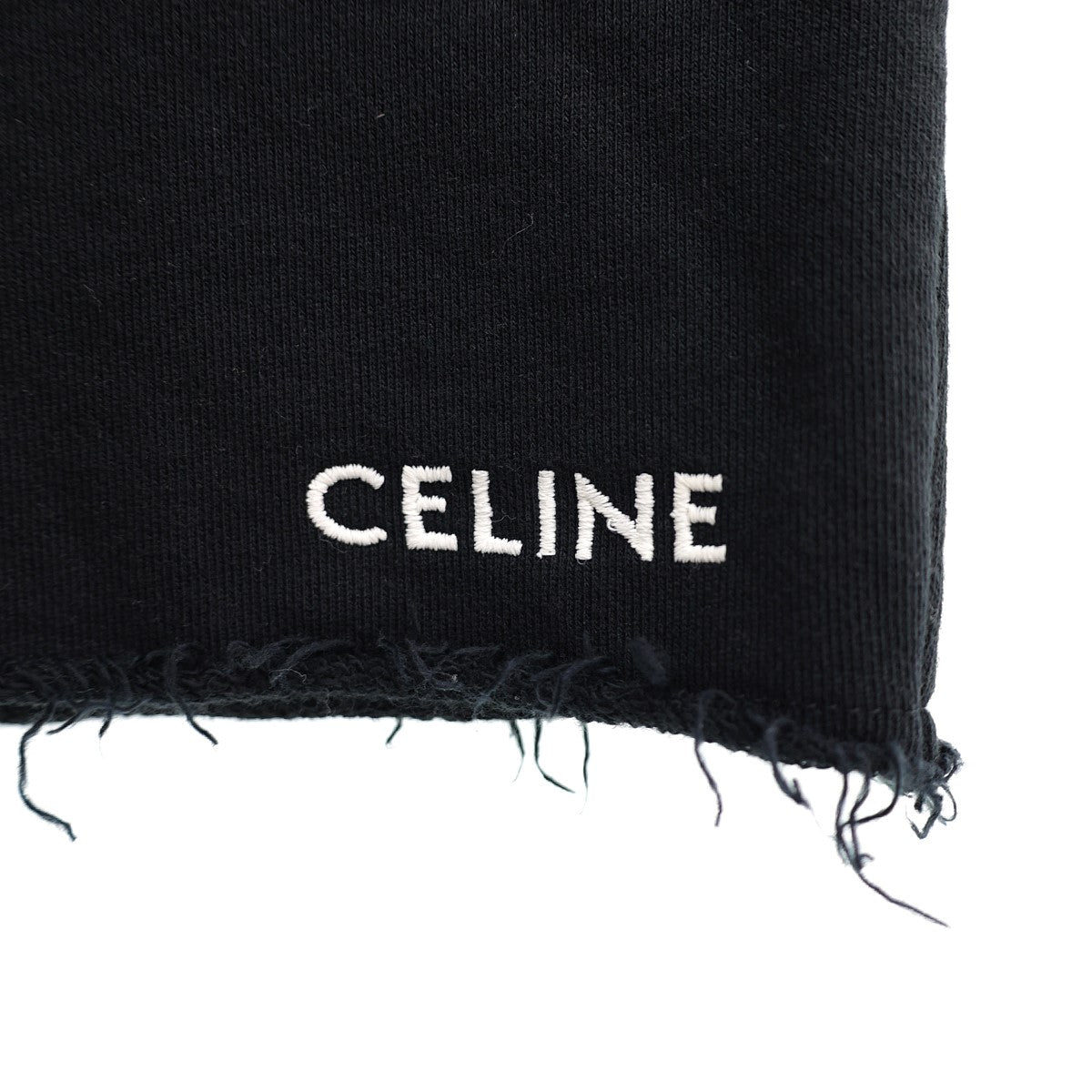 CELINE(セリーヌ) ロゴ刺繍エンブロイダリースウェットショートパンツ ...
