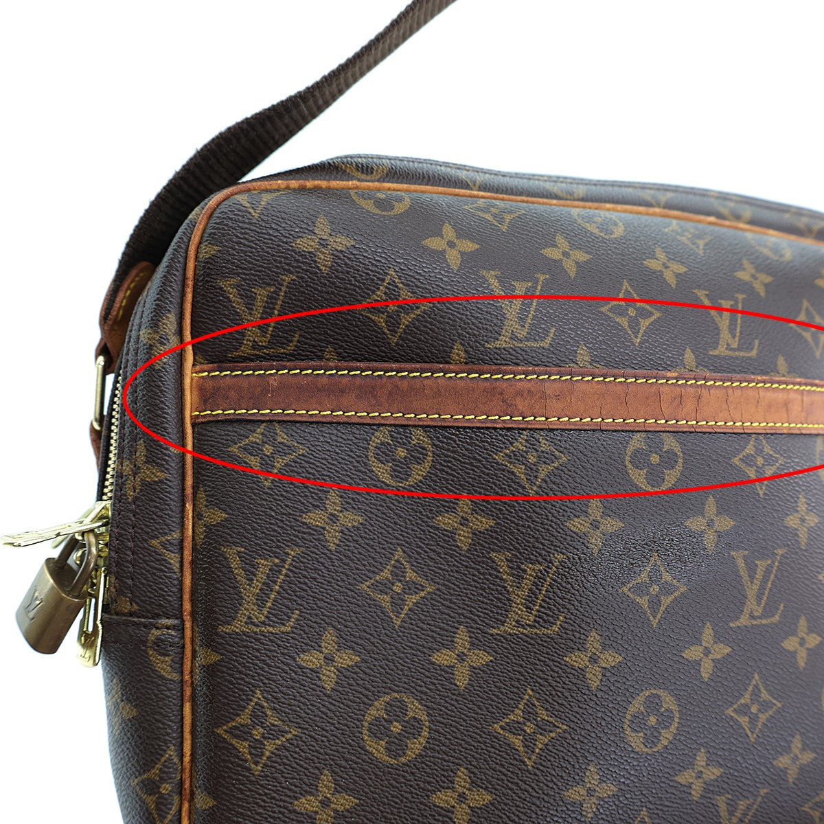 LOUIS VUITTON(ルイヴィトン) リポーターGMモノグラムショルダーバッグ 
