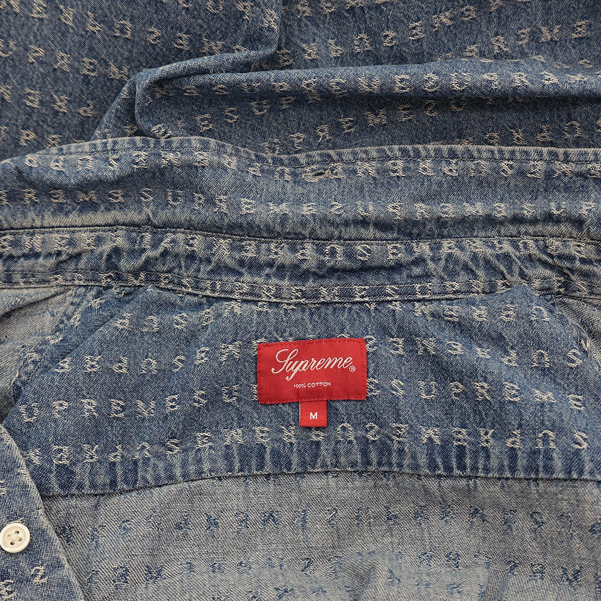 Supreme(シュプリーム) 20SSjacquard logos Denim Shirtジャガードロゴ ...